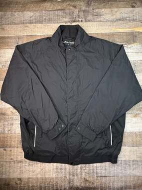 FootJoy DryJoys Golf Rain Jacket Mens XL Black Waterproof Windbreaker Golf